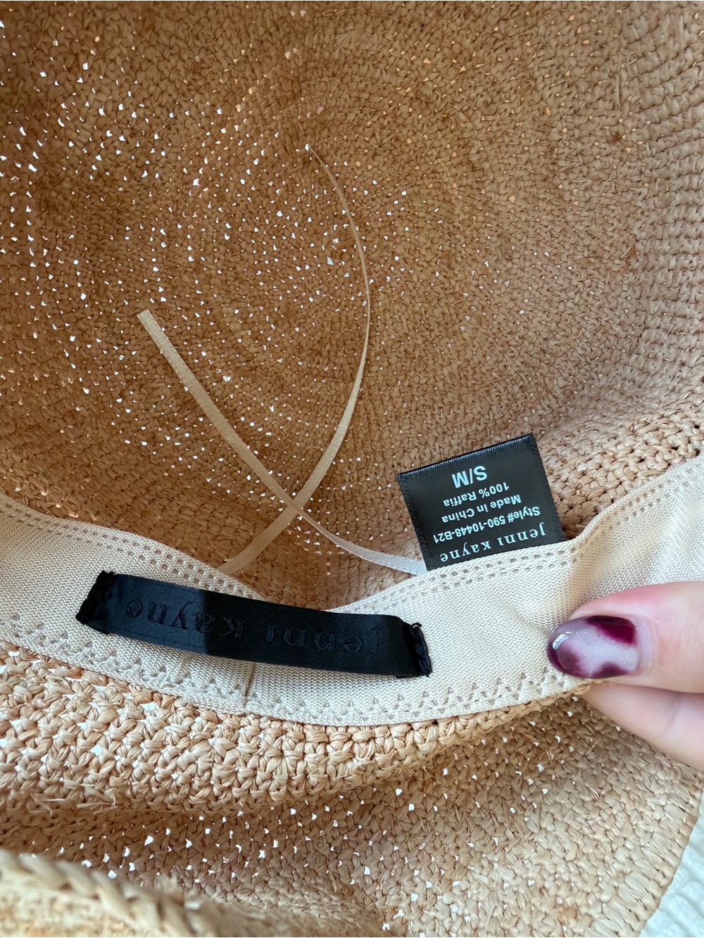 Jenni Kayne Crochet Raffia Sun Hat in Natural - Picture 5 of 7